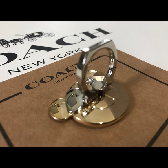 Coach Gold and Silver Bear Phone Ring - Picture 7 of 8